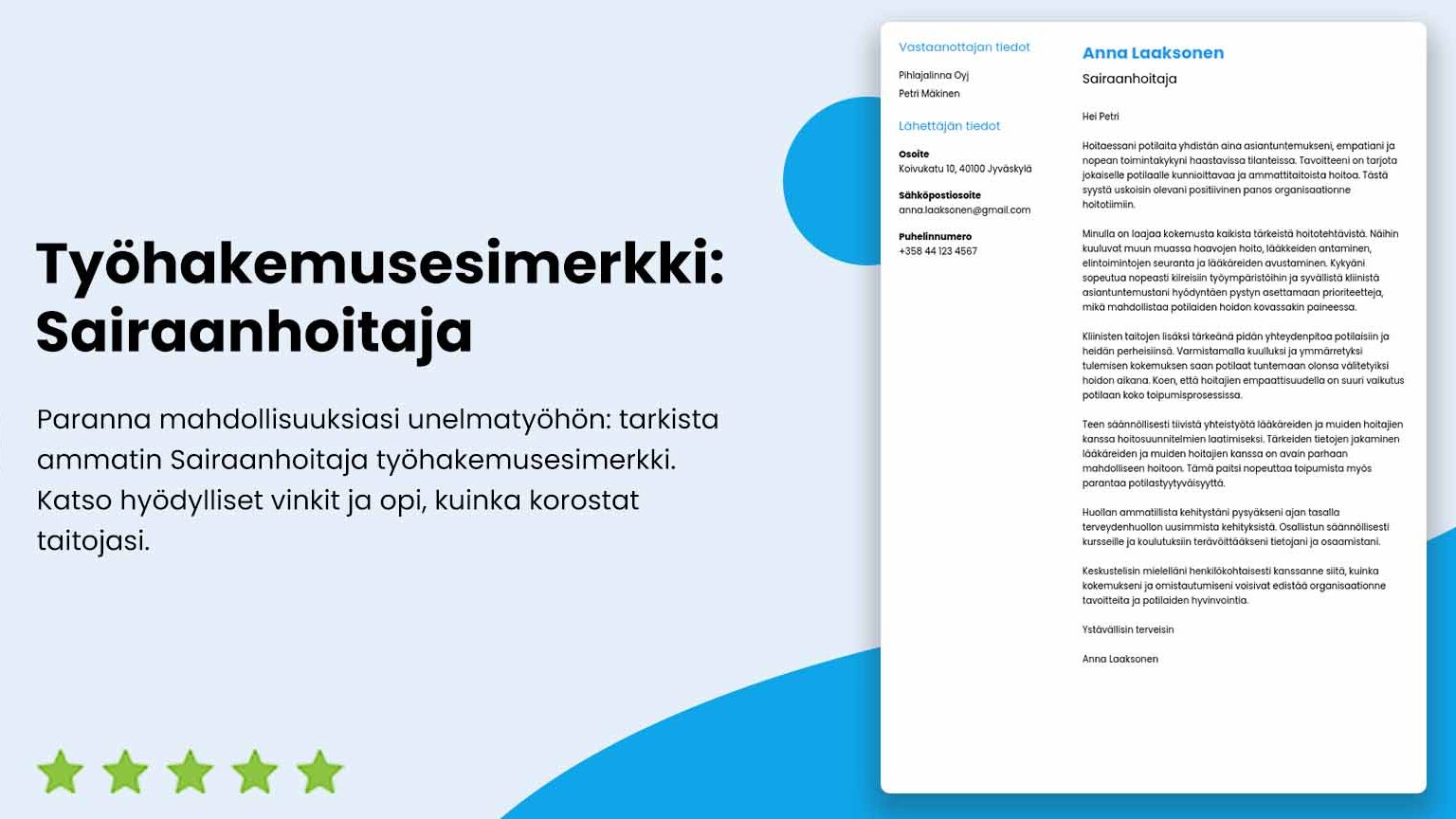 Hoitosuunnitelma Malli Esimerkki K yt nn n Vinkit Ja Asiat