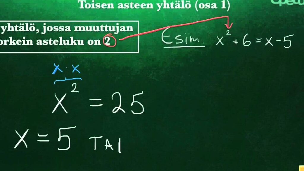 Toisen Asteen Yht l Esimerkki Ja Niiden Sovellukset